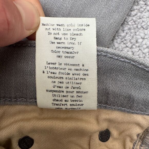 Rag & Bone The Dre Boyfriend Denim Jeans Womens 26 Aged Grey Mid Rise Stretch - Picture 10 of 16